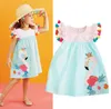 Crianças Do Bebê Meninas Listrado Cisne Vestidos de Borla Flor Dot Vestido Animal Verão Crianças Roupas Boutique 2018 Princesa Tutu Vestidos de Roupas Infantis