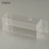 50pcs- 2 * Length * Height Clear Transparent PVC Box with Hole Candy Toy Display Stationery Craft Gift Plastic Packaging Boxes