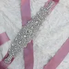 2019 New luxury Rhinestone Crystals Belt Wedding Dress accessories Belt 100% hand-made best selling Bridal Sashes For Prom Party 10 Colors