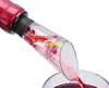 100pc / lot 레드 와인 통풍기 플라스틱 와인 포우 러 Spiral Decanter Spot with Rubber Bottle Stopper 와인 마술 빠른 시원한 와인