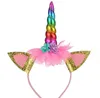 Unicorn hoop Halloween children's hoop holiday party baby hair accessories Unicorn party products L422