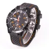 2018 Moda uomo Casual Orologio sportivo Cinturino per auto Orologio in silicone Relogies per uomo relojes Regalo Tutti i contatori funzionano Whol265a