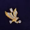 Animal Eagle Necklace & Pendant Men's Hip hop Jewelry Bling Cubic Zircon Iced Out Three Color For Gift