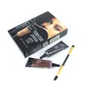 2st Eyebrow Shadows Pigment Black Brown Henna Eyebrow Gel Long Lasting Eye Brow Tattoo Cream Eyebrower Enhancer Kits With Brush6647369