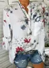 2018 Nieuwe Floral Print Dames Blouse Zomer Top Plus Size Lange Mouw Shirt Harajuku Gedrukt Blusa Feminina Dames Tops en Blouses