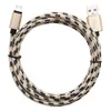 1M 3FT 2M 6FT 3M 10FT Cavo di ricarica in tessuto Cavo micro USB 2.0 per tutti gli smartphone