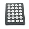 10 Colors Noosa Snap Jewelry 18MM Snap Button Display Black Leather Snap Display for 24 PCS Jewelry Display Holder