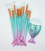 11st / lot Eye Makeup Brushes Sätter Mermaid Pinceaux de Maquillage Make up Brush High Tech Tool Kit