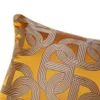 Contemporary Soft Orange Chain Elipse Waist Pillow Case 30x50cm Home Living Deco Sofa Car Chair Lumbar Living Cushion Cover Sell b275d