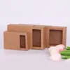 Kraft Drawer Paper Box for Gift Handmade Soap Crafts Jewelry Macarons Packing Packaging Paper Boxes 9*6*4 Free Shipping Wholesale QW7236