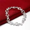 All kelp Bracelet - added brand sterling silver plated bracelet ; New arrival fashion men and women 925 silver bracelet SPB177