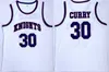 Uomini High School Stephen Curry 30 Charlotte Knights Maglie Davidson Wildcats Curry College Maglie Sport Pallacanestro Uniforme cucita a buon mercato