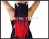 Deux tons Ombre cheveux noirs avec astuces rouges mode 5 clips en une pièce Extensions de cheveux 24 pouces 60cm auburn cheveux droites à vendre