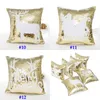 Mermaid Dubbel Sequin Pillow Case Christmas Snowflake Reindeer Pillowcase Hem Sofa Bilkudde Skydd Xmas Dekoration utan kärna WX9-855