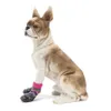 4pcs / set Outdoor Antiscivolo Impermeabile antiscivolo Calzini per cani Stivaletti Scarpe Paw Protector For Small Large Dog
