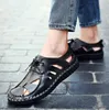 Homens Sandálias De Couro De Vaca Ao Ar Livre 2018 Verão Homens Sapatos Artesanais Homens Respirável Sapatos Casuais Calçado Sandálias Andando