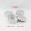 100 g x 20 leere Cremebehälter aus Aluminium, Einmachglas aus Metall, 100 ml-Flasche für kosmetische Hautpflegecremes, Aufbewahrungsbehälter aus Zinn