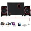 Houten Combinatie Mini USB 2.1 Wired Computer Speakers Bass Music Speaker Subwoofer voor mobiele telefoon Laptop PC Universal SL-8018