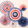 DHL 6pcs/set paper fan flowers fashion wedding decoration handmade paper folding fans for party celebration shop window festival decors