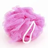 도매 새로운 메쉬 다채로운 나일론 목욕 꽃 목욕 스파 샤워 스크러버 세차 목욕 공 다채로운 목욕 브러쉬 스폰지 8g