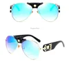 High Quality Classic Pilot Sunglasses Designer Brand Mens Womens Sun Glasses Eyewear Gold BLACK BROWN 60MM Glass Lenses