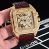 Top Brand Nieuwste Men039S Volledige diamanten horloge 44 mm Japanse beweging VK Timing Multifunctionele beweging Hoogstrengte glas 904L S5711972
