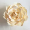 Dev Kağıt Gül Aziz Çiçekler Düğün Olay için Backdrop Süslemeleri Dekor 110 ADET Mix Fildişi Bebek Pembe Işık Altın