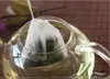 Filtri per tè non sbiancati da 6 * 8 cm Bustine di tè in pasta di legno Strumenti Sacchetto di carta con coulisse Marrone Colore bianco