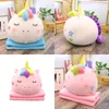 Unicorn Pillow Air Conditioning Blanket Two In One Multifunctional Throw Plush Toy Sofa Cushion Home Decoration Hot Sale 46fj hh