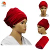 Hqt02 hög mängd india muslimska kepsar för fest bröllop afrikansk headwrap mjuk sammet turban halsduk huvud wrap kvinnor headtie