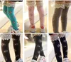 Girls In tubo rendas meias Leggings 2018 NOVO Meninas bonitas Lace 35cm de criança tubo socking Leggings GC71 7 cores