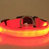 LED Light Flashing dog pet collar Outdoor Luminous Night Safety Nylon Colorful necklace Leash Glow in the Dark battery version