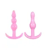 Anal Dildo 5pcslot Vibrators Butt Plug Anal Plug Men Anal Beads Prostate Massager Fox Tail Adult Sex Toys For Woman G point Massa6940281