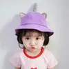 어린이 귀여운 코듀로이 콩 콩나물 어부 모자 봄과 여름 패션 귀걸이 모자와 함께 아기 모자 따뜻한 모자