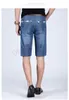 2018 Nya ankomst män korta jeans nya sommar manlig solid färg bomullshål denim shorts casual knä längd jeans shorts jyt-2000