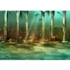 Under the Sea World Photography Backdrop Printed Pillars Dolphin Sunshine Through Deep Ocean Kids Party Photo Booth Background