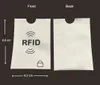 Feuille d'aluminium Anti-scan RFID Blindage Manchons de blocage ID magnétique sécurisé IC Titulaire de la carte de crédit NFC ATM Verrouillage d'identité sans contact189b