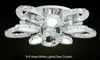 Enkel Modern Crystal Circular LED elliptisk blomma taklampor Lyxiga hushållsrumsljus Vardagsrum Villas Hotel Dimming Light