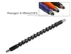 Fri frakt 1/4 "6.35mm Flexibel borraxel HEX CONNECT 295mm Extention Screwdriver Bitshållare Stång Strömverktyg Tillbehör