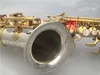 Varumärke Instrumentyanagisawa SC-9937 Böjd professionell sopransaxofon silvermässing mässing Sax munstycke lappar kuddar vassar böjhals