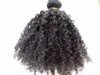 Extensiones de cabello humano 3B 3C Clip en brasileño Kinky Curly Virgin Grueso Camino 120G 1 Sets Cabeza completa