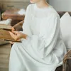 Nightgowns Sleepshirt 2017 레이스 잠옷 빈티지 Nightdress 실내 의류 나이트웨어 단단한 잠옷 여성 홈 드레스 # H366
