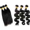 Virgin Human Hair Weaves Brazilian Hair Buntar Rak Body Waves Wefts Obehandlade Peruanska Indiska Mongoliska Kambodjanska Hårförlängningar