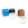 Aluminium Alloy Herb Grinder With Transparent Lip 63mm Diameter Smoking 5 layer 4 Color Free Ship DHL