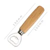 Stainless Steel Wood Handle Wine Beer Bottle Openers Soda Glass Cap Bottle Opener Kitchen Bar Tools