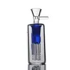 Blue Glass Ash Catcher Diffuse Arm Tree Percolator 14 mm Verbindingen Hookahs Ashcatcher met Kom voor Roken Waterleidingen Bongs