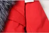 럭셔리 실버 너구리 뿔색 후드 티셔츠 MAOMAOKONG 브랜드 실버 여우와 회색 토끼 모피 줄 지어 빨간색 긴 파카 미국 독일