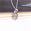 Collar de encaje floral de la margarita auténtica plata de ley 925 con zirconia cúbica clara DIY joyería fina collar 390383-60 encanto