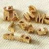 26 letras Largo suéter cadena gargantilla collar pequeño amor colgantes para las mujeres Collier Lovers Gift Gold Silver A-J