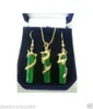 boucles d'oreilles de dragon de jade